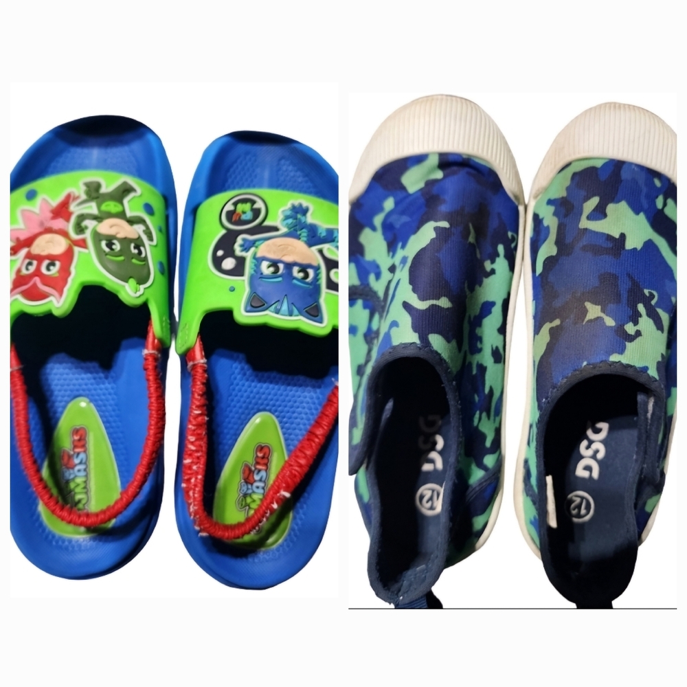 Lot of 2 Boys Youth Sandals Size 11/12